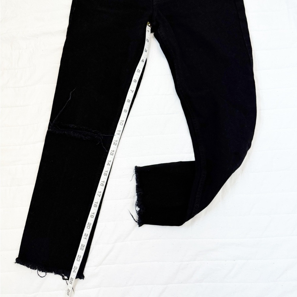 Reformation Julia Black Distressed Jeans - Picture 7 of 9